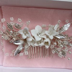 NEW Bridal Floral Hair Comb